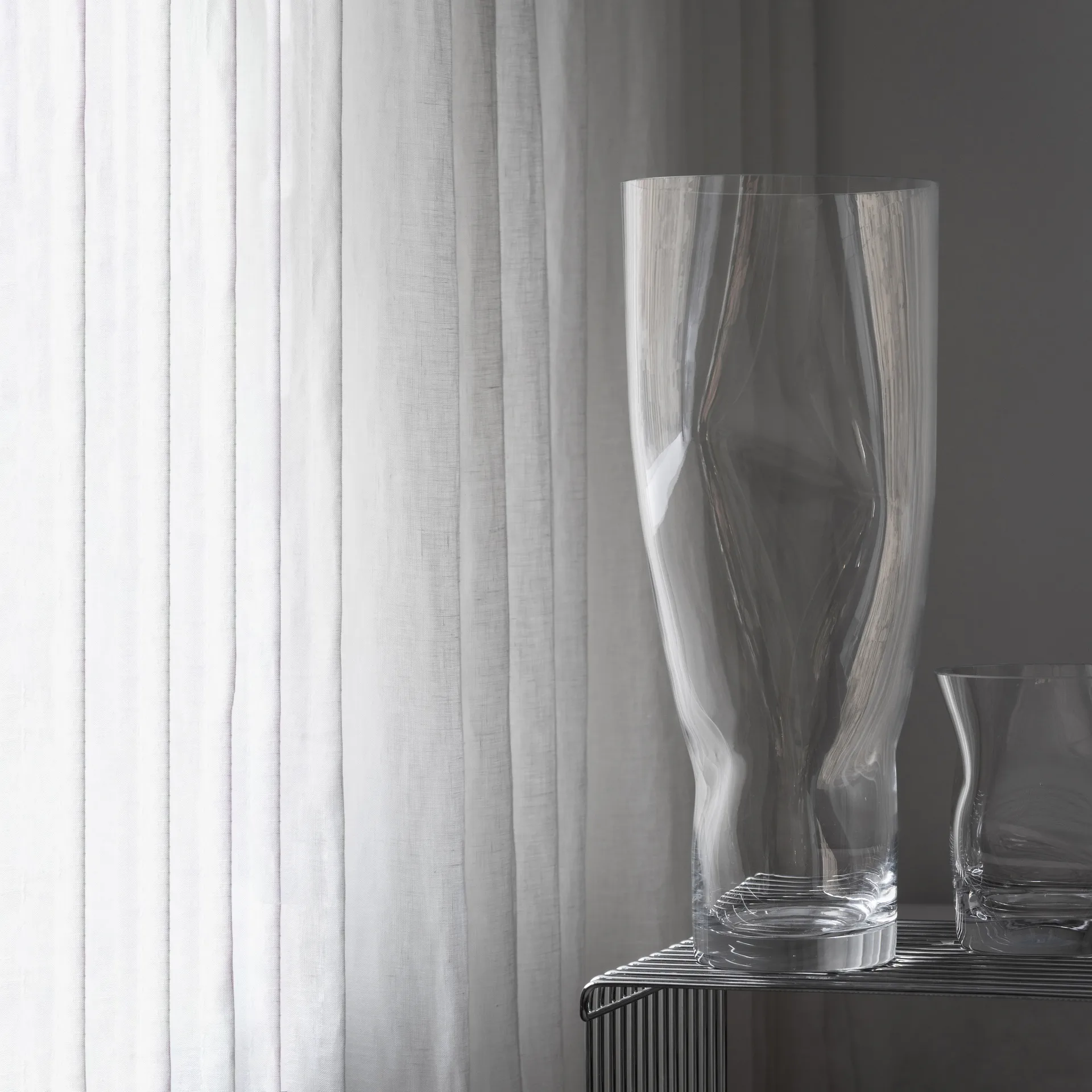 Squeeze vase, Clear Orrefors