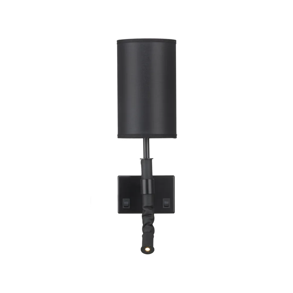 Butler wall lamp fixed mounting, Black Örsjö Belysning