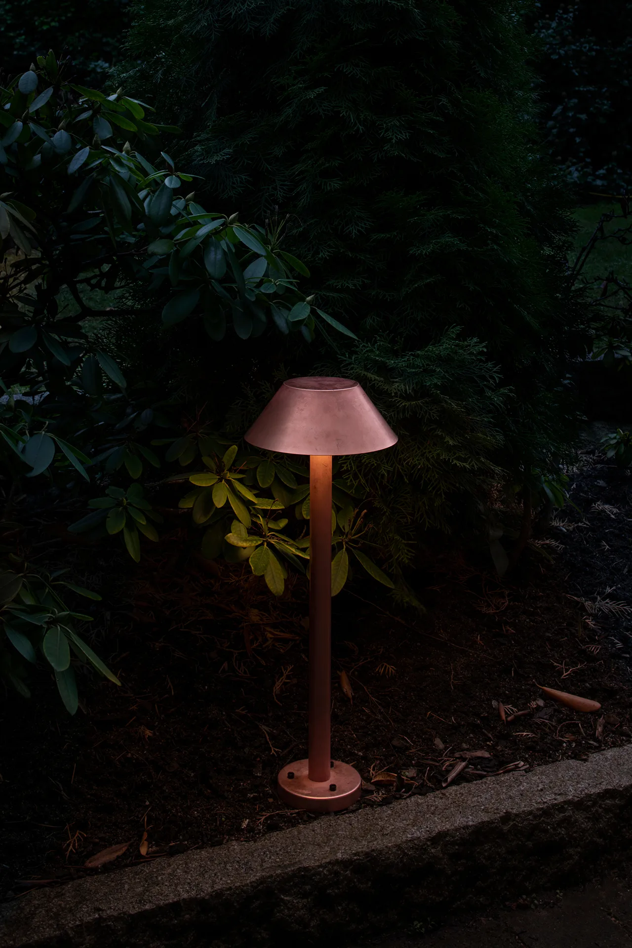 Cake Low outdoor lamp, Copper Örsjö Belysning