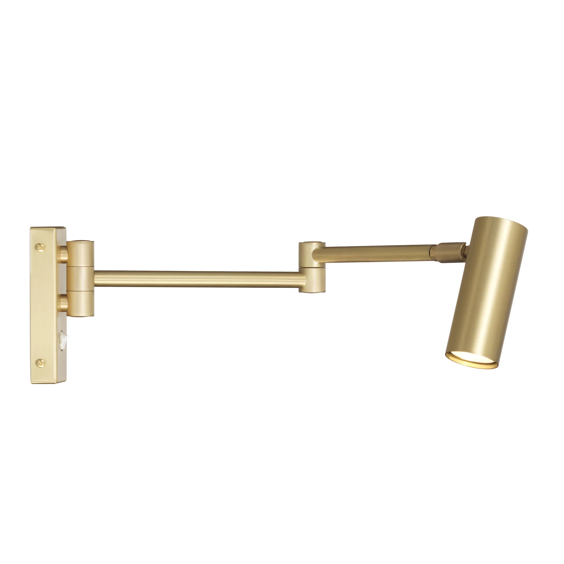 Puck wall lamp, matte brass Örsjö Belysning