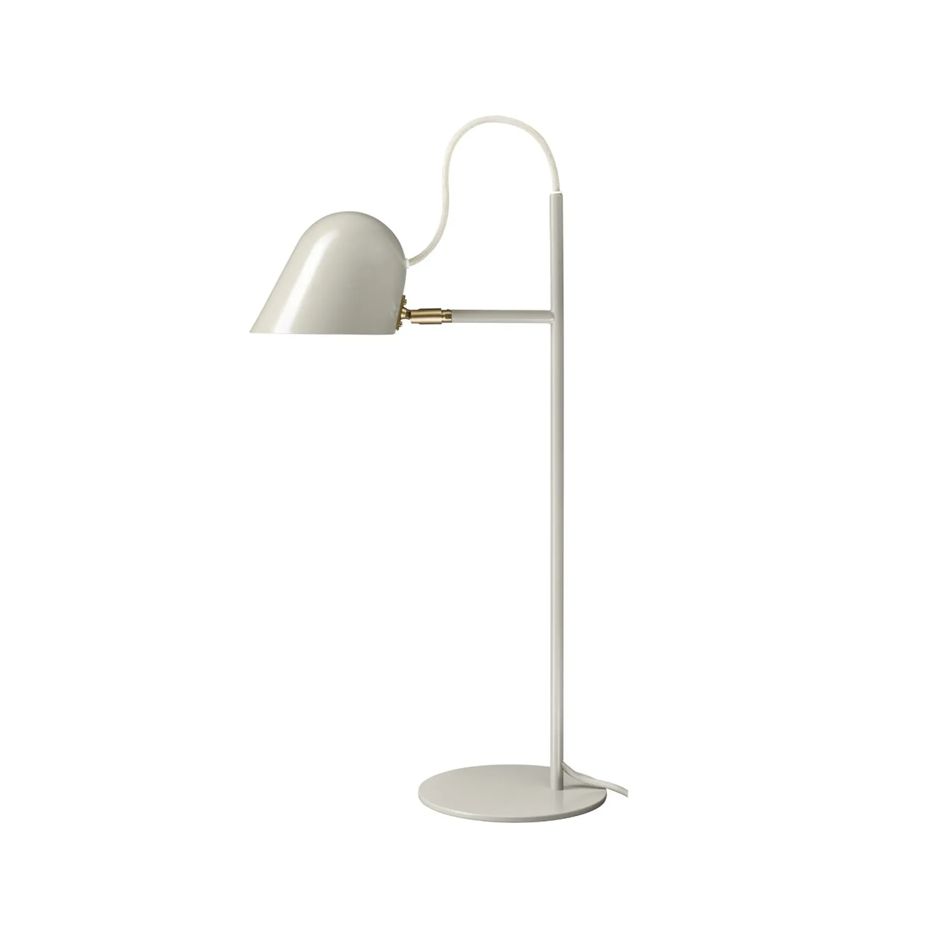 Streck table lamp, Warm grey, warm grey textile cord Örsjö Belysning