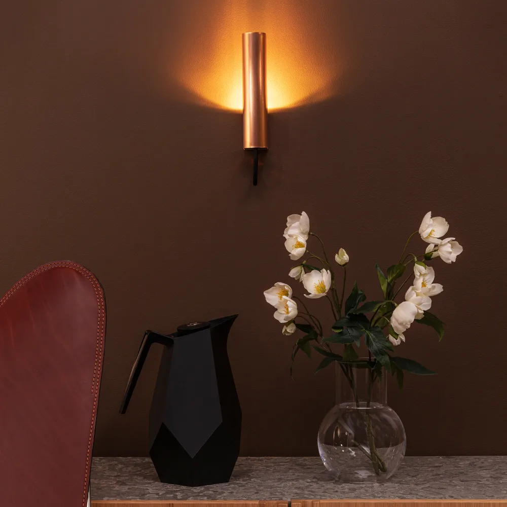 Visir wall lamp, Raw brass Örsjö Belysning