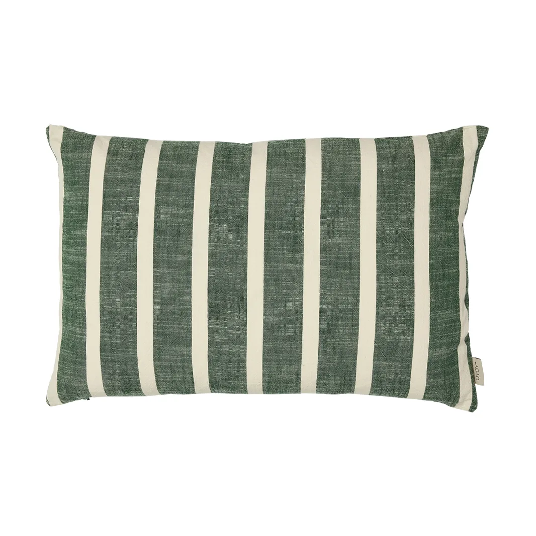 Kara cushion cover 40x60 cm, Green-white OYOY