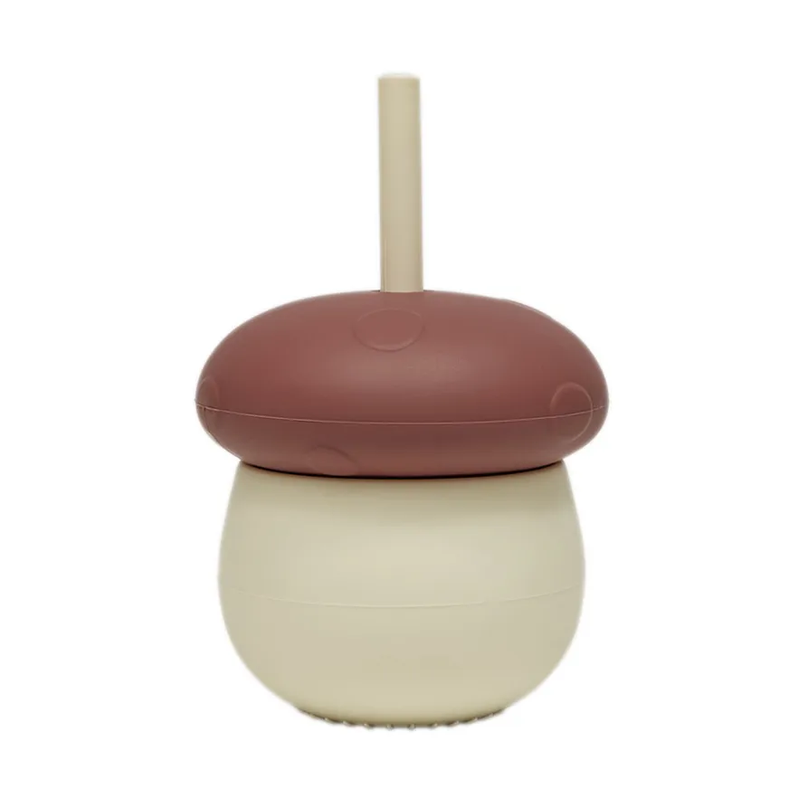Mushroom cup, Offwhite-red OYOY