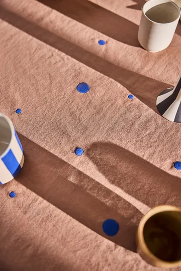 Nori tablecloth 140x200 cm - Terracotta-optic blue - OYOY