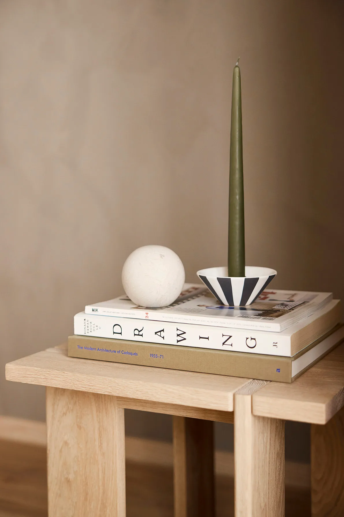 OY Square side table low 36x40x40 cm, Nature OYOY