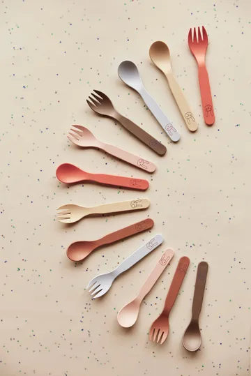 Pullo children's cutlery set - Apricot - OYOY