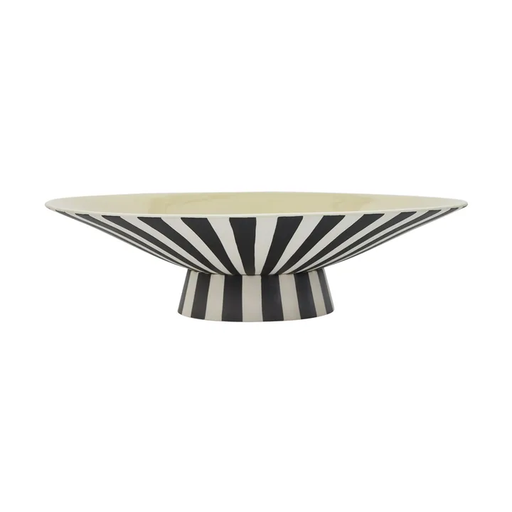 Toppu centerpiece low Ø39x10,5 cm - Vanilla-black-white - OYOY