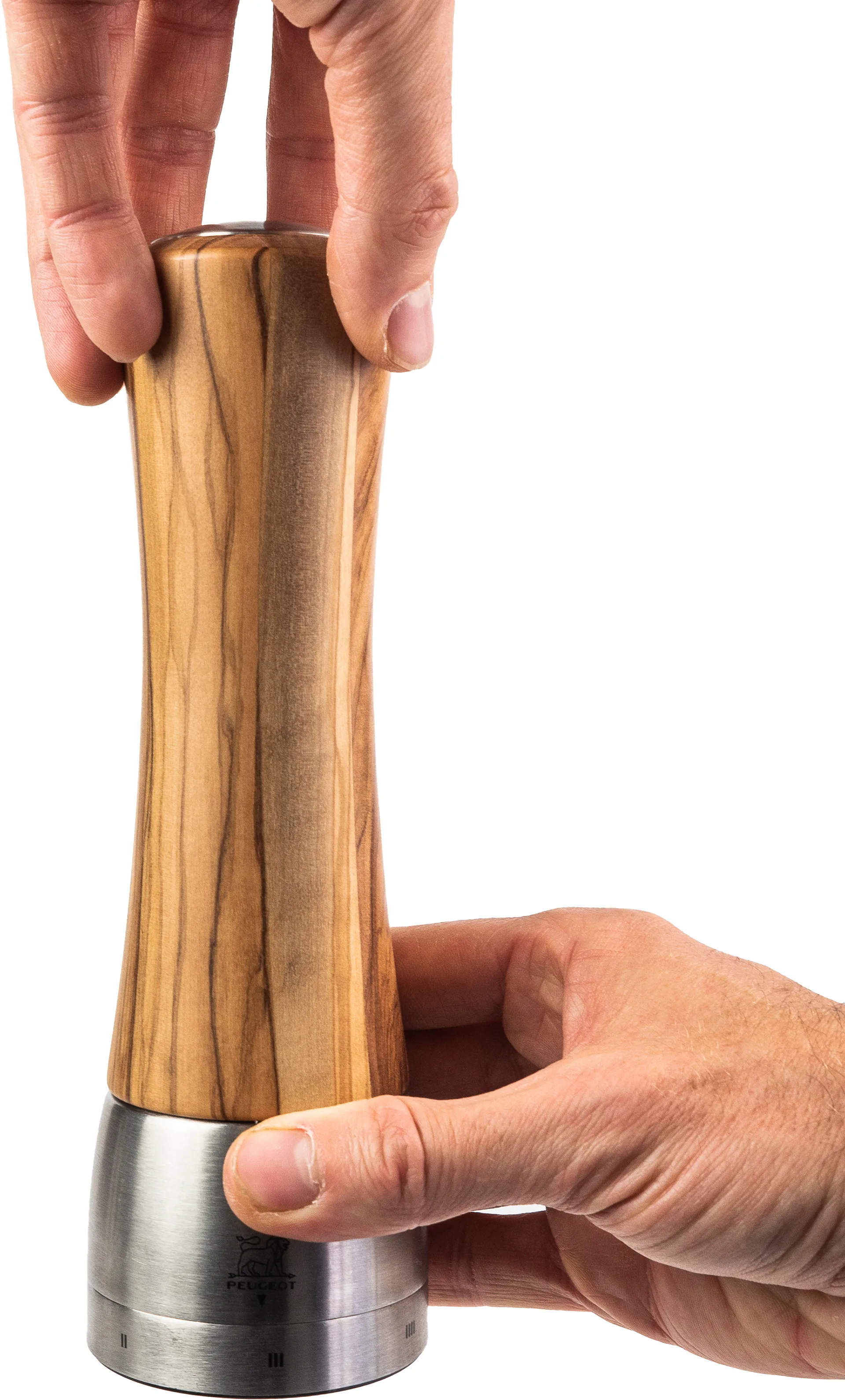 Madras Z salt grinder 21 cm, Olive wood-stainless steel Peugeot