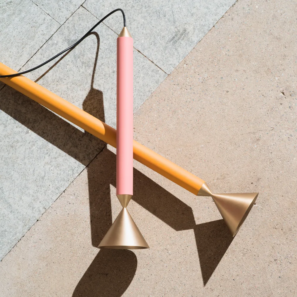 Apollo 39 pendant lamp, Honey gold, brass Pholc