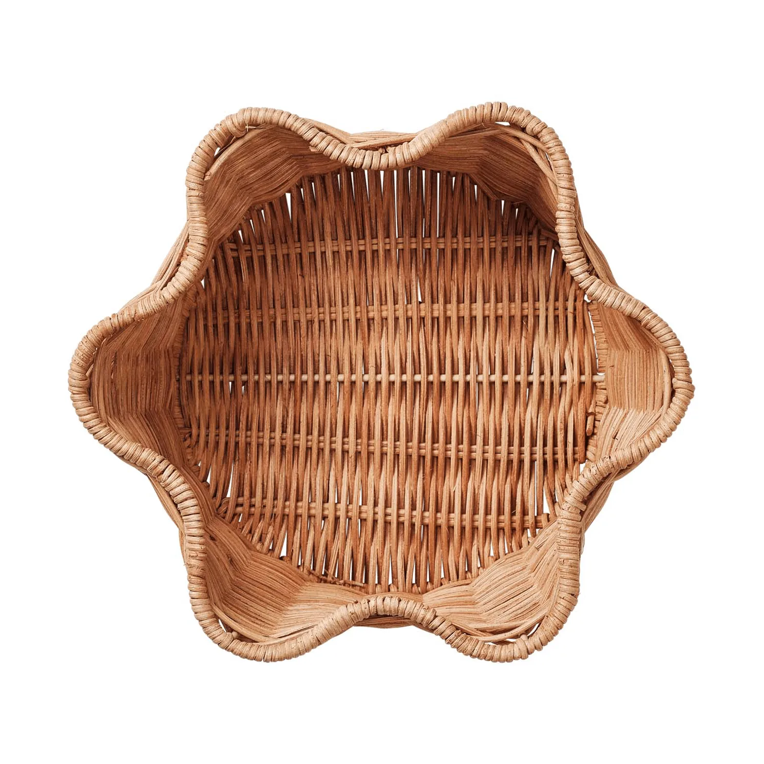 Rattan Round basket, Natural, 23 cm Pick a Poppy