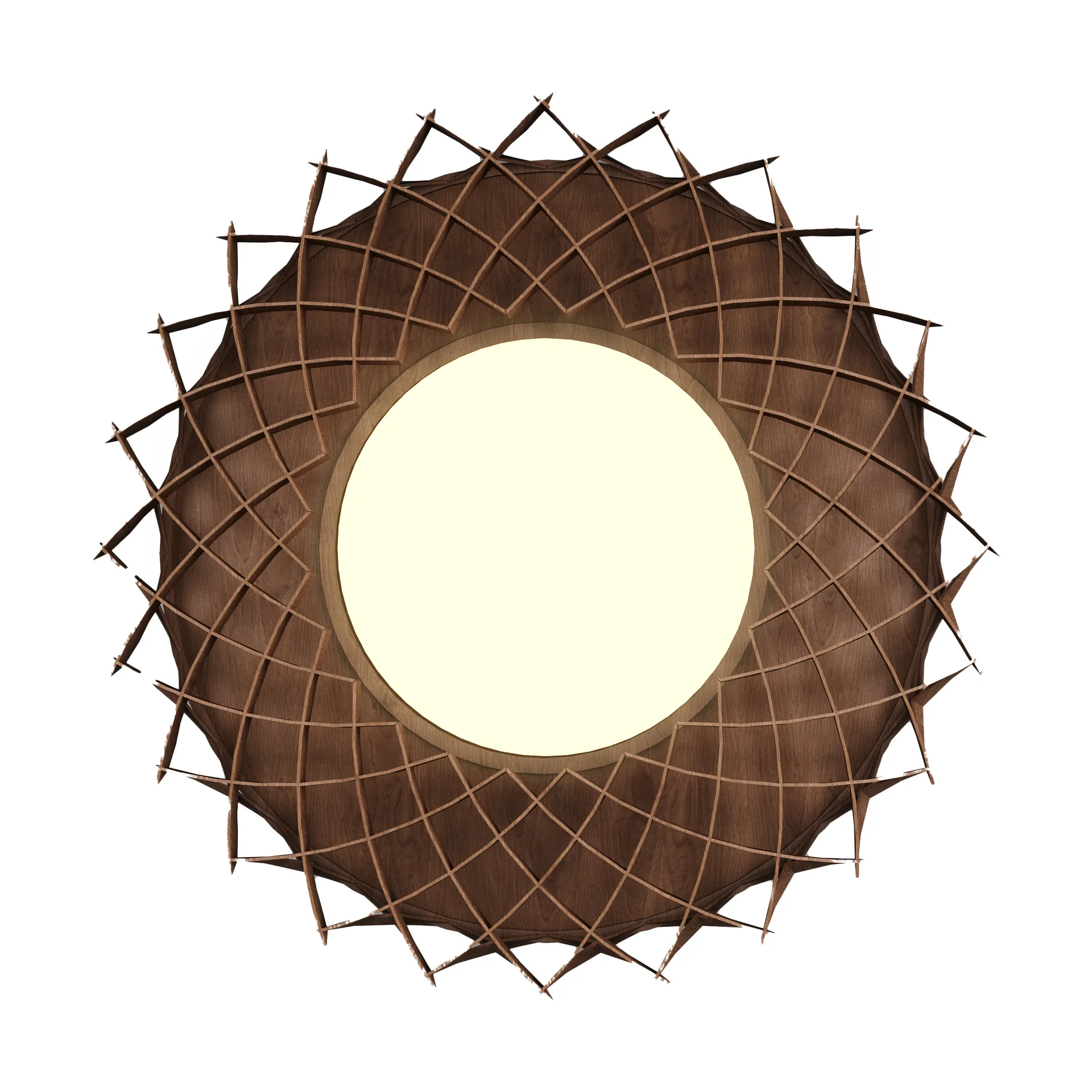 Pilke Signature ceiling lamp Ø65 cm, Brown Pilke