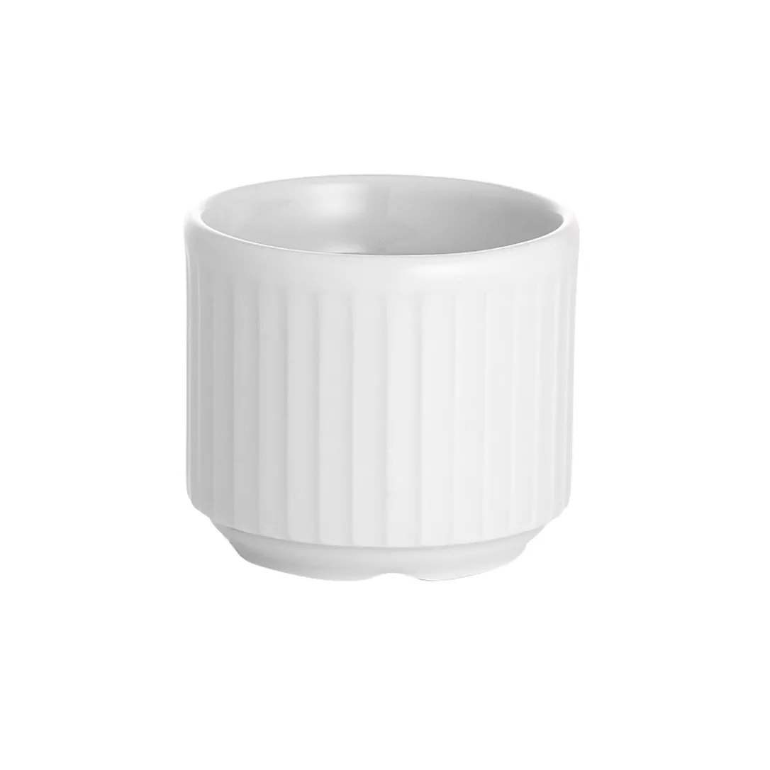 Plissé egg cup, White Pillivuyt