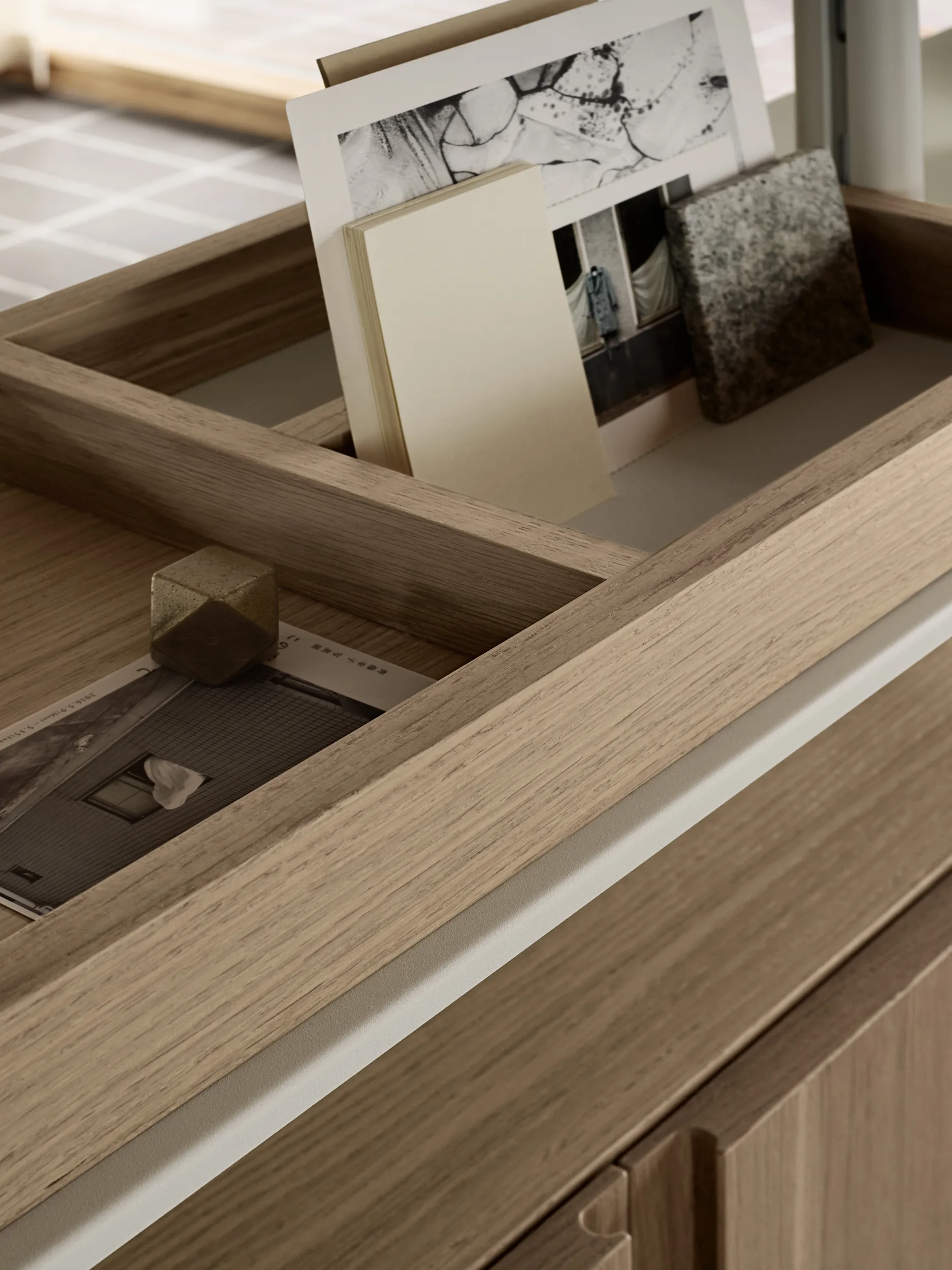 Pira G2 shelving system F C B White/Oak 240–247 cm,  Pira