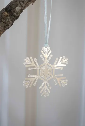 Let it snow decoration hanger - Silver - Pluto Design