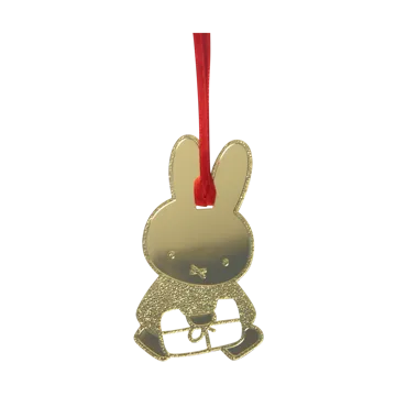 Miffy Christmas decoration hanger - Gold - Pluto Design