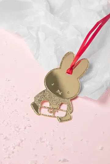 Miffy Christmas decoration hanger - Gold - Pluto Design