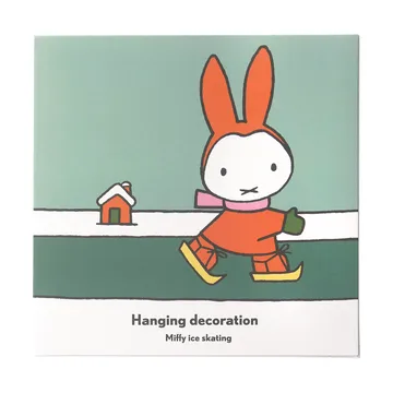 Miffy skating decoration hanger - Gold - Pluto Design