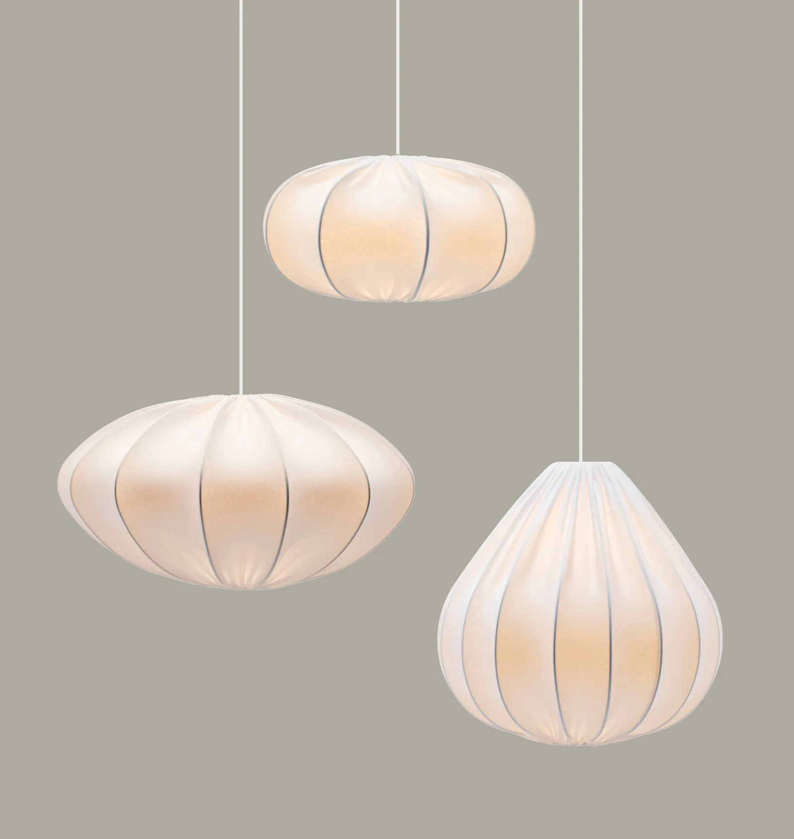 Rosa lamp shade 60 cm, White PR Home