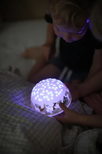 Moomin night lamp with starry sky and music - Yellow - Rätt Start