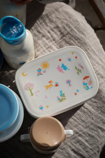 Mumin 80 lunchbox metal 13x17 cm - Beige - Rätt Start