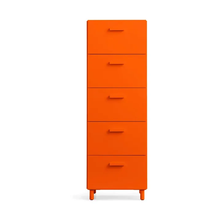 Relief high dresser with legs 41x115 cm orange - Relief