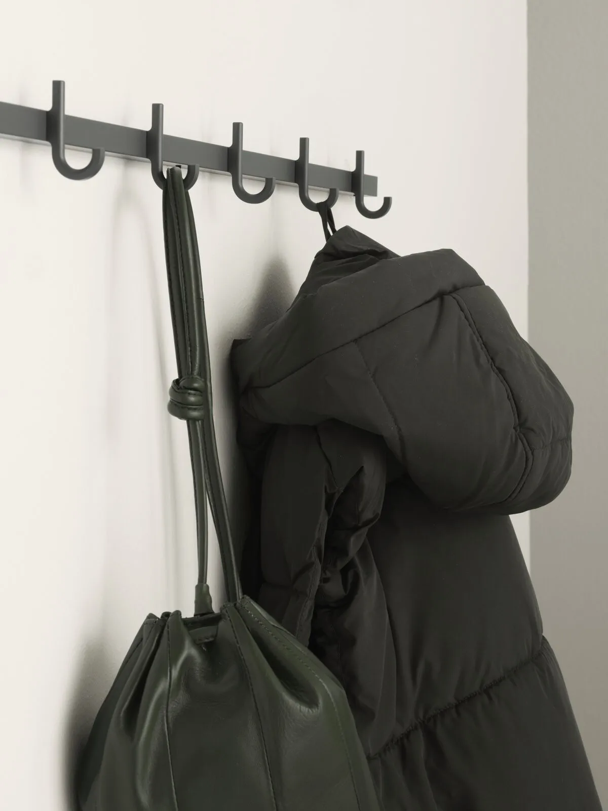 Relief hook rack large 123 cm, Grey Relief
