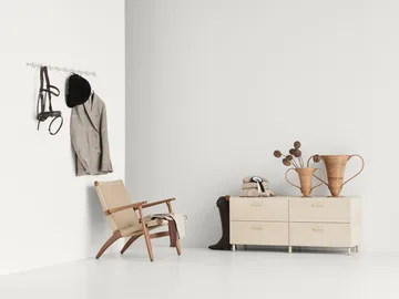 Relief hook rack large 123 cm - White - Relief