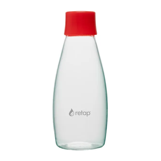 Retap Go 05 glass bottle screw top 50 cl, Red Retap