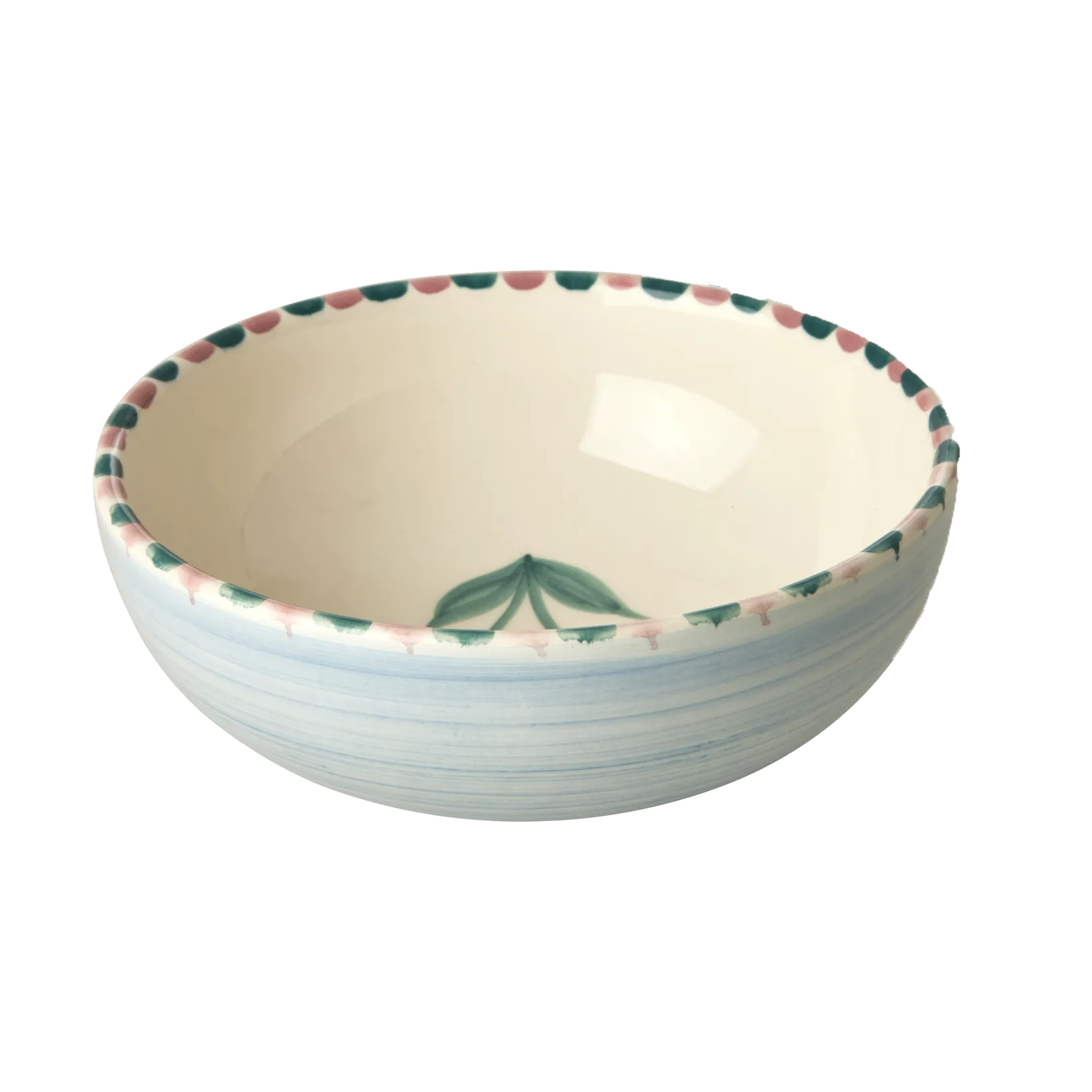 Rice ceramic bowl 35 cl, Cherry-blue RICE
