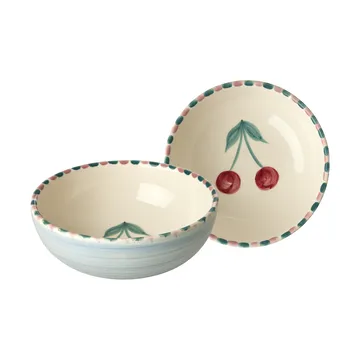 Rice ceramic bowl 35 cl - Cherry-blue - RICE