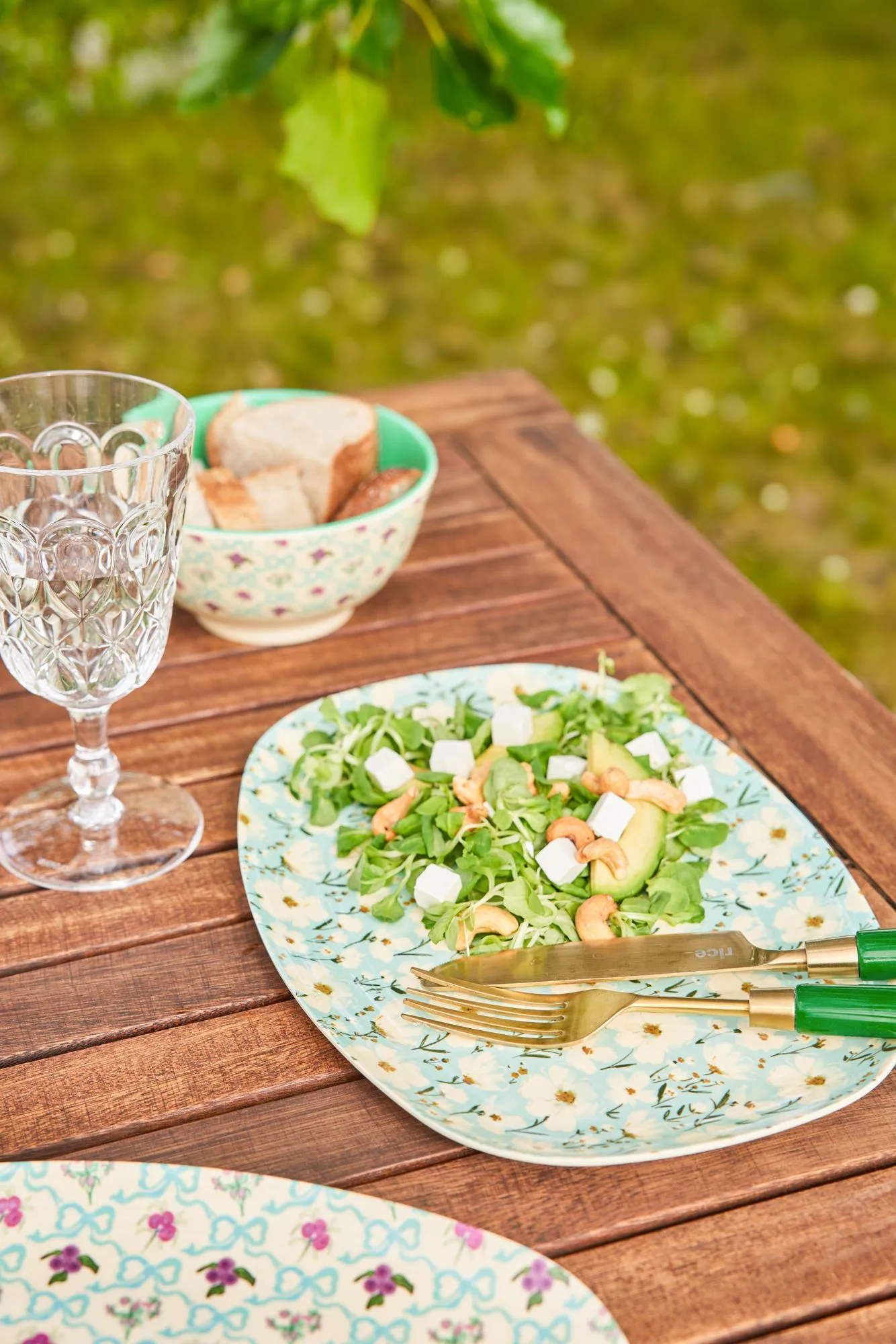 Rice melamine plate 22x30 cm, Summer bloom RICE