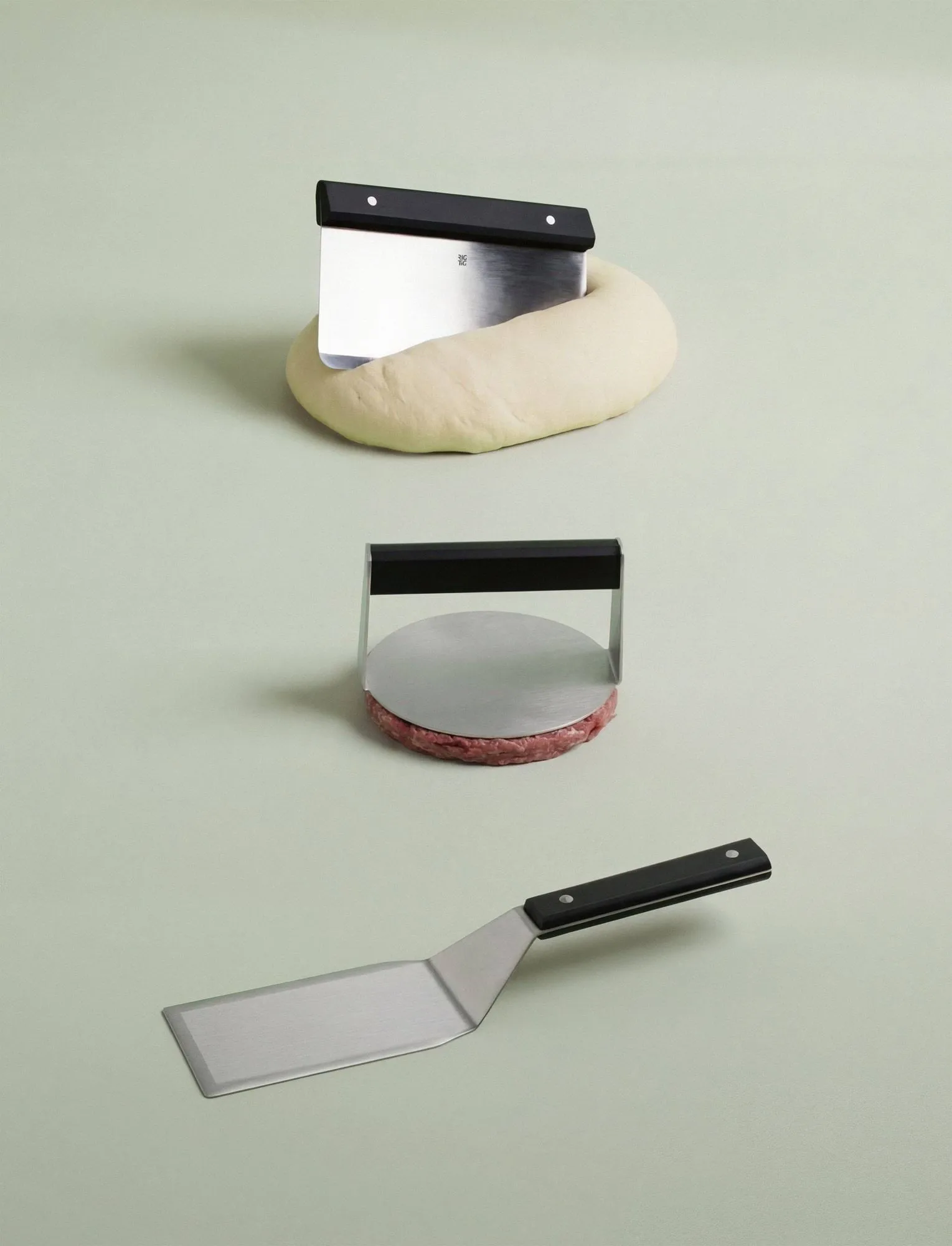 TOOL IT burger press, Black, Ø13.9 cm RIG-TIG