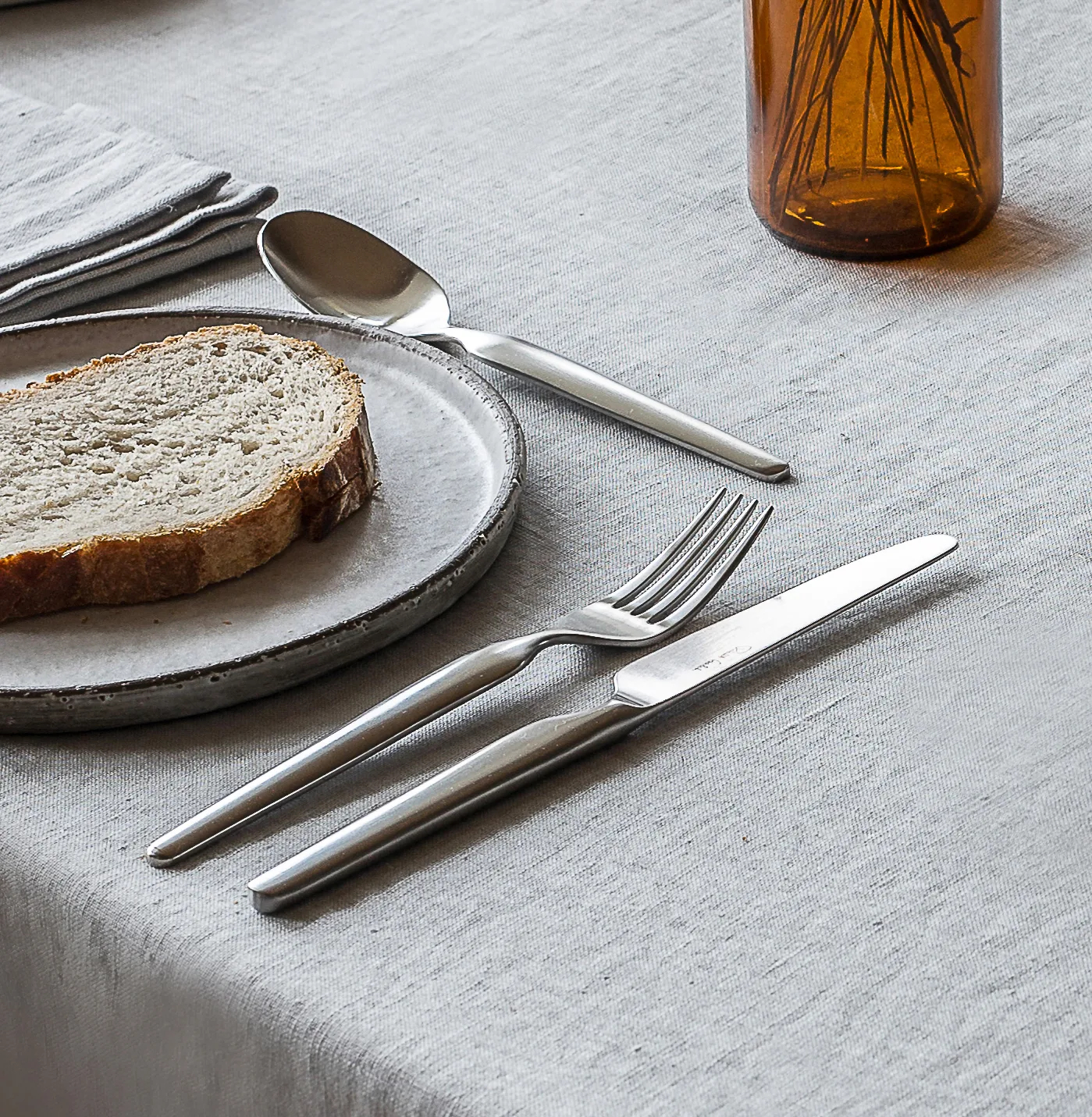Bergen tea spoon matte, stainless steel Robert Welch