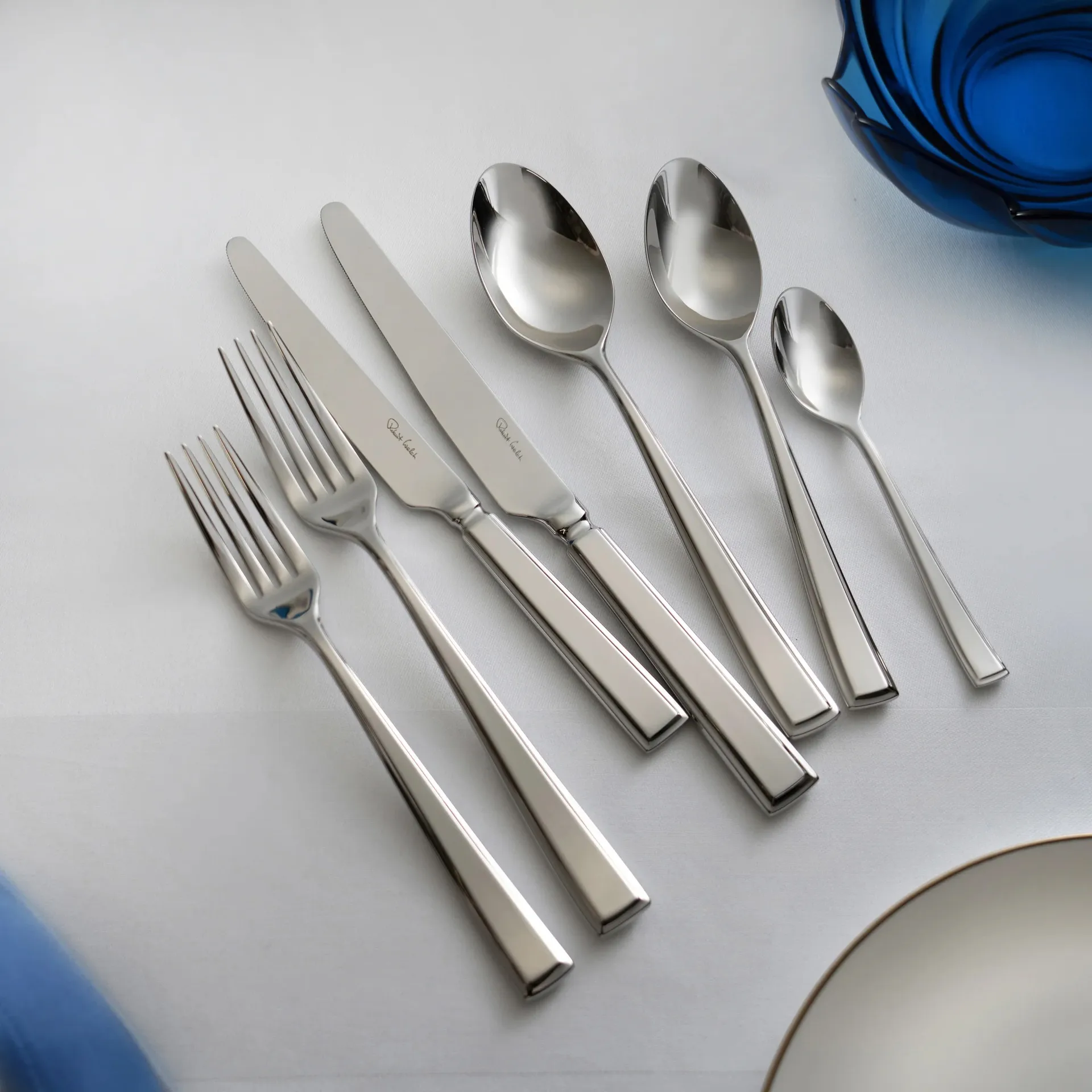 Fairford bright cutlery set, Stainless steel, 84 pieces Robert Welch
