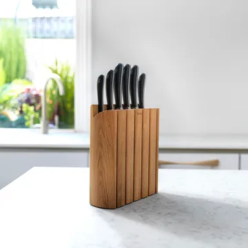 Signature Book Oak knife block set 7 pieces - oak - Robert Welch