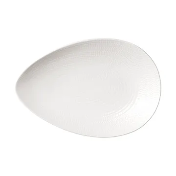 Blue Fire serving platter - White, 24x35 cm - Rörstrand
