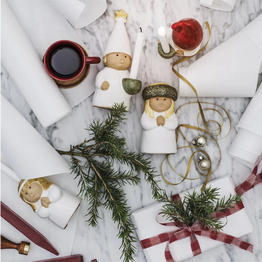 Santa figurine, white Rörstrand