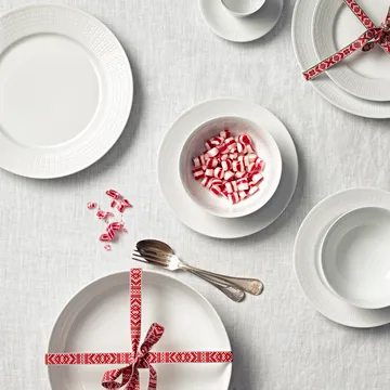 Swedish Grace plate 21 cm, 6-pack snow (white) - Rörstrand
