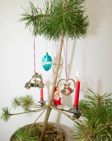 Karen Blixen Christmas car ornament 6.5 cm - Silver-plated - Rosendahl