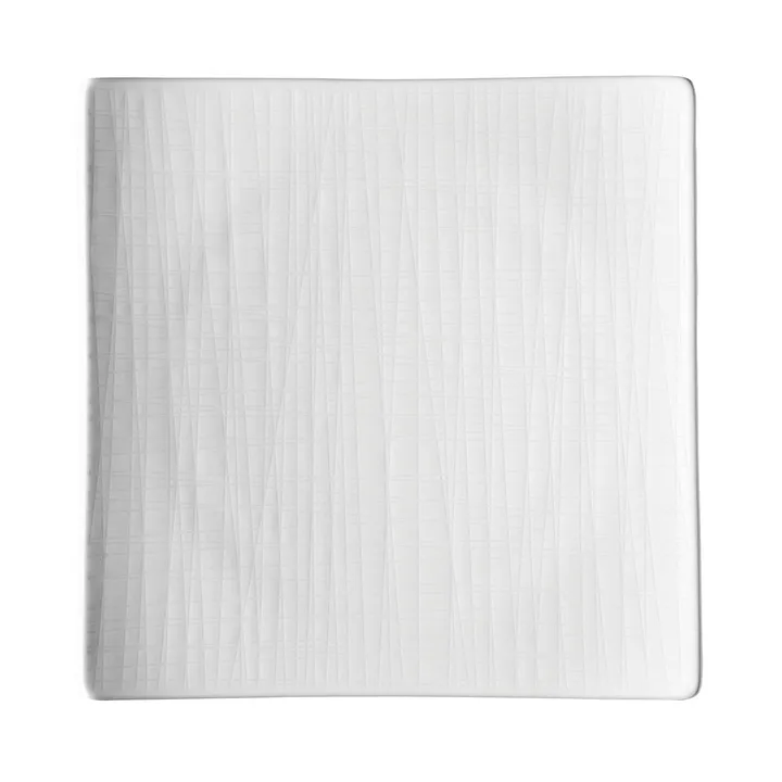 Mesh square plate 22 cm - white - Rosenthal