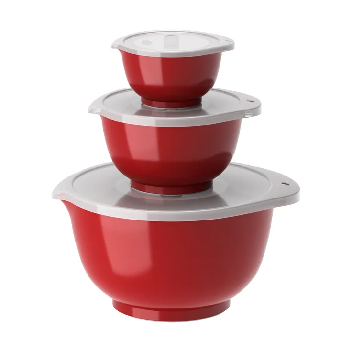 Margrethe bowl set 3-pack - Red - Rosti