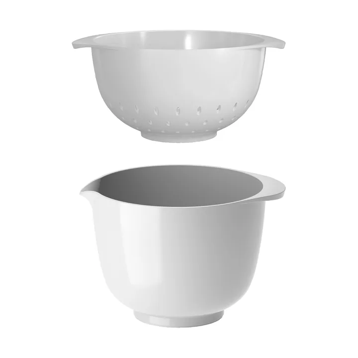 NEW Margrethe bowl with colander - White, 1.5 litres - Rosti