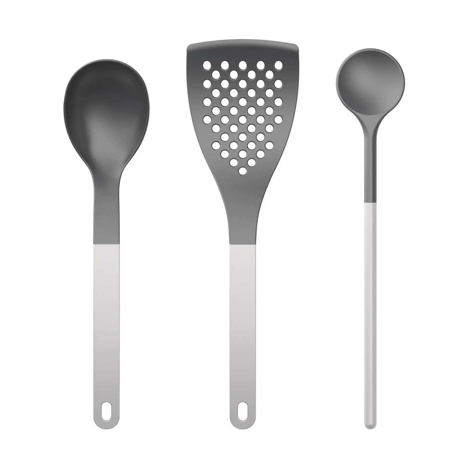 Optima kitchen utensils 1 3 pieces, White nylon Rosti