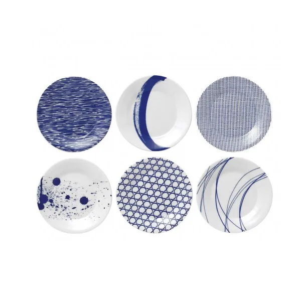 Pacific plate blue 6 pieces, 16 cm Royal Doulton