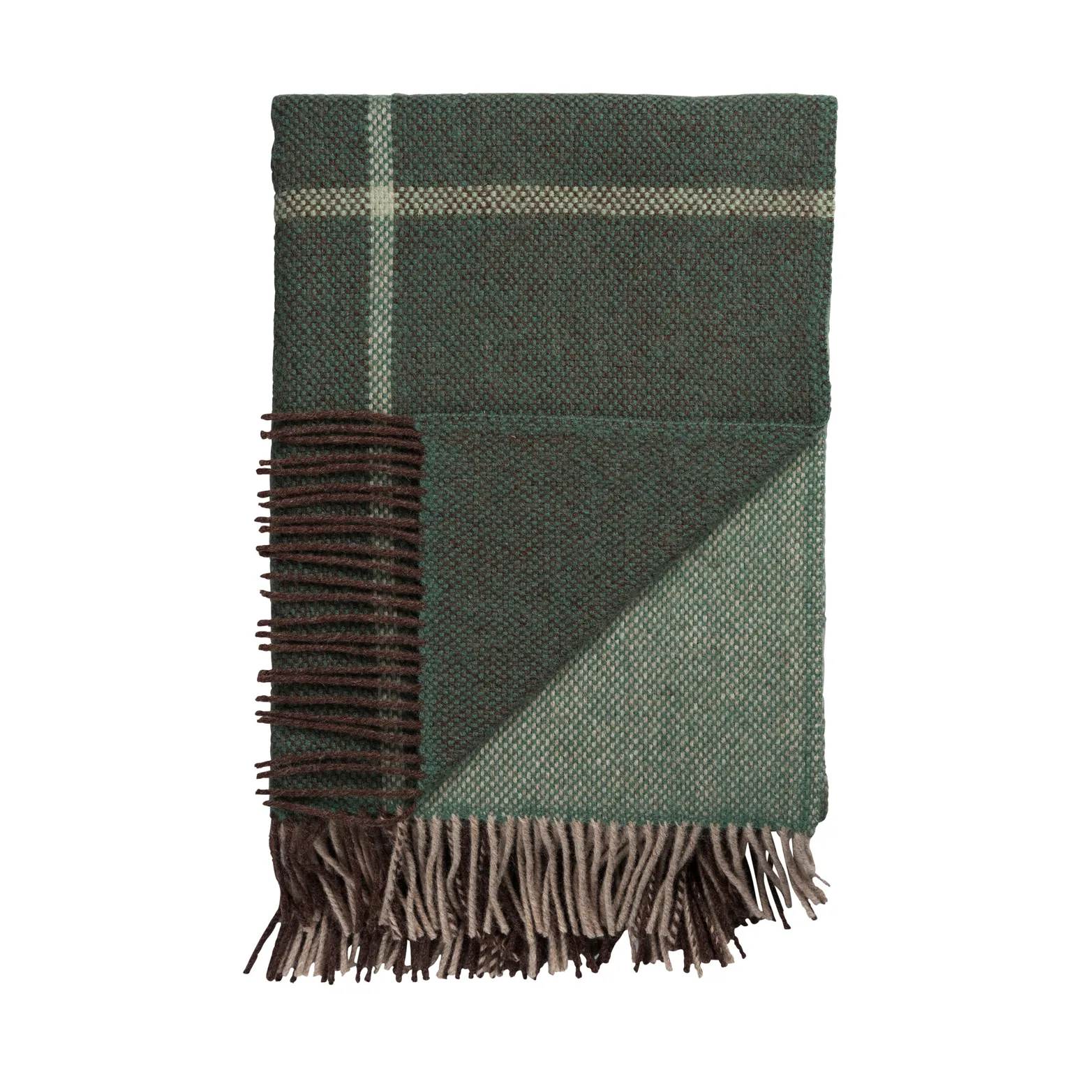 Filos throw 145x220 cm, Green Røros Tweed
