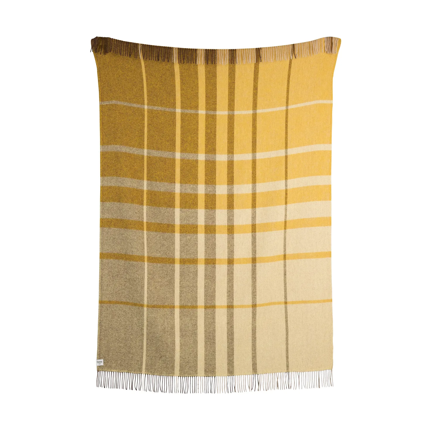 Filos throw 145x220 cm, Yellow Røros Tweed