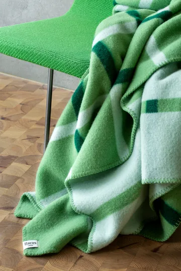 Knut blanket 135x200 cm - Field green - Røros Tweed