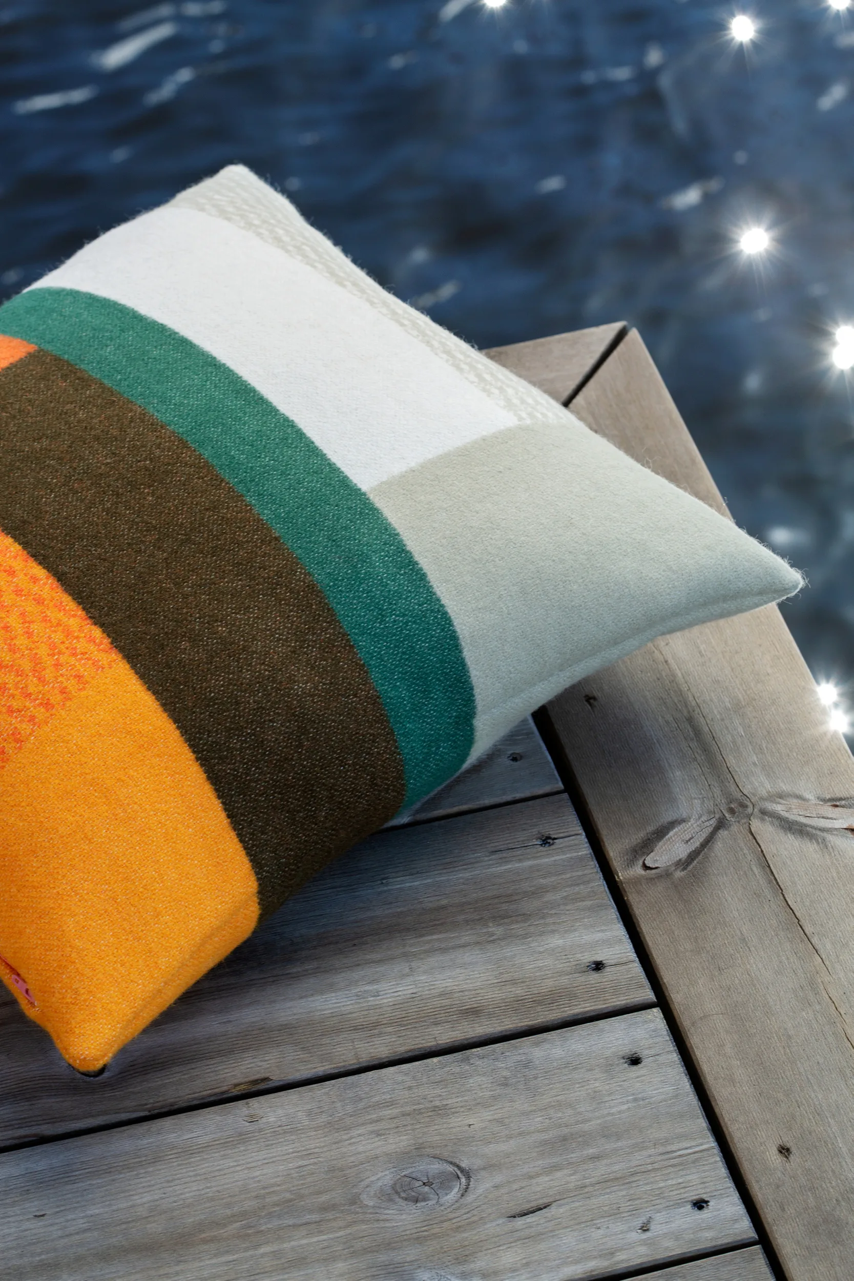 Mikkel cushion 50x50 cm, Orange Røros Tweed