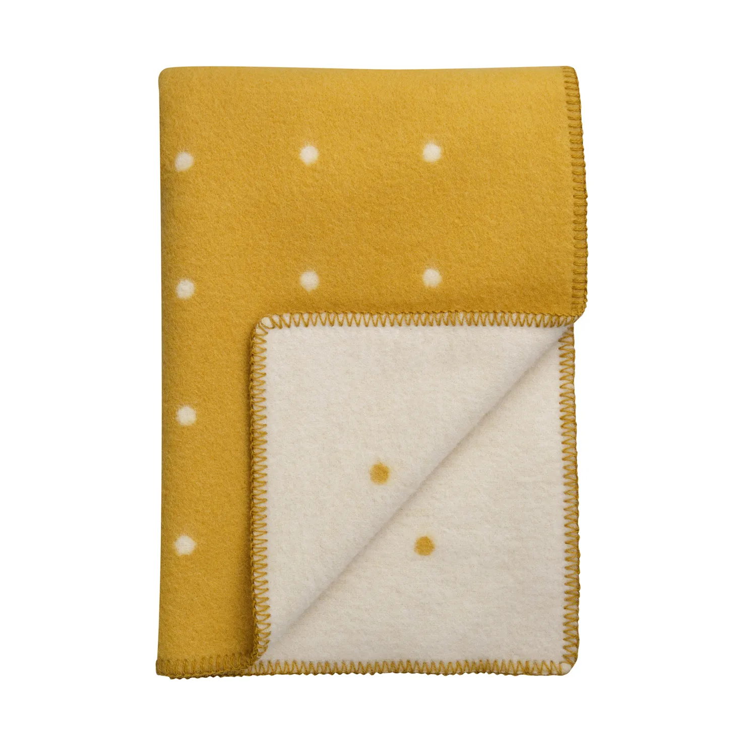 Pastille blanket 135x200 cm, Sun yellow Røros Tweed